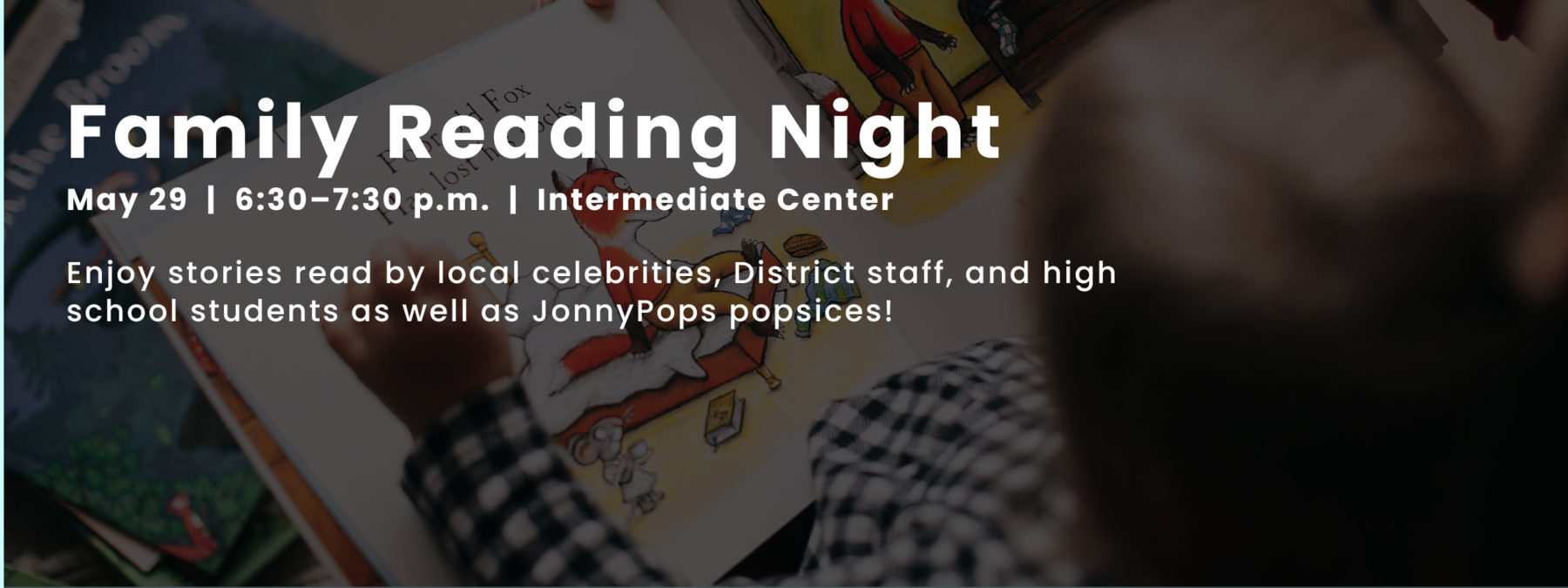 Join us for Family Reading Night at the Mount Horeb Intermediate Center on Thursday, May 29, from 6: